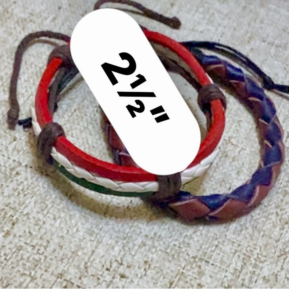 ‼️2 ITALY GENUINE LEATHER BRACELETS, excellent condition,NWT‼️ - Picture 14 of 14